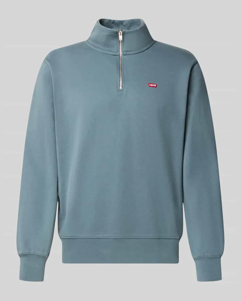 Levi's Regular Fit Pullover aus reiner Baumwolle Jeansblau