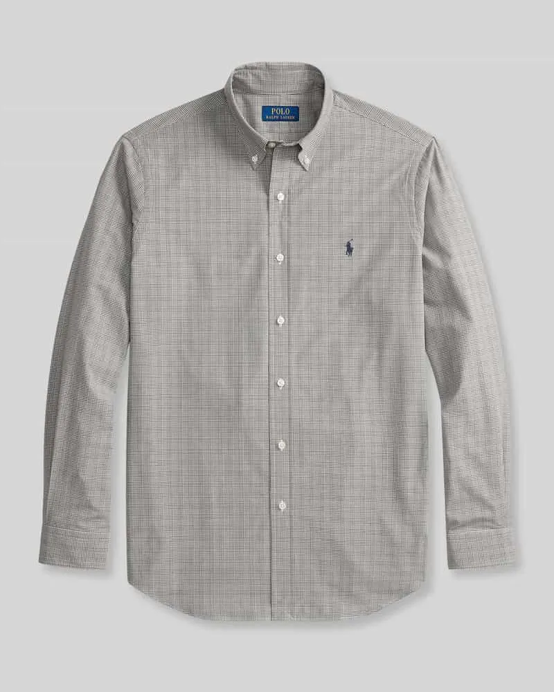 Ralph Lauren Custom Fit Freizeithemd aus Baumwoll-Mix Hellbraun