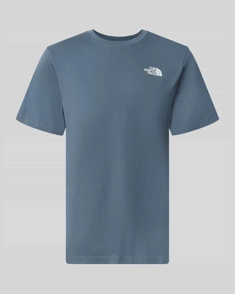 The North Face T-Shirt mit Label-Print Modell 'Evolution Bleu