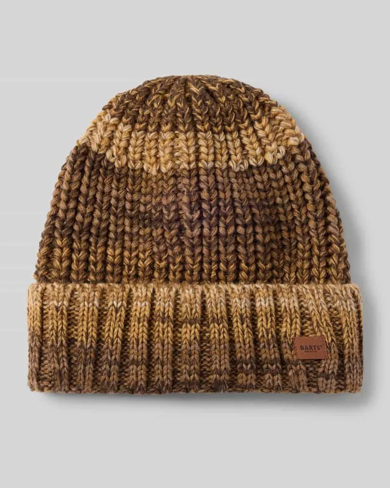 Barts Mütze mit Label-Patch Modell 'AKOTAN BEANIE Dunkelbraun