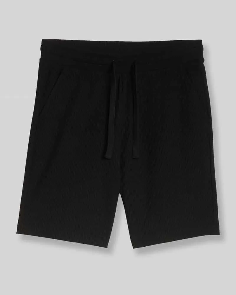 Tom Tailor Regular Fit Sweatshorts aus Baumwoll-Mix Black