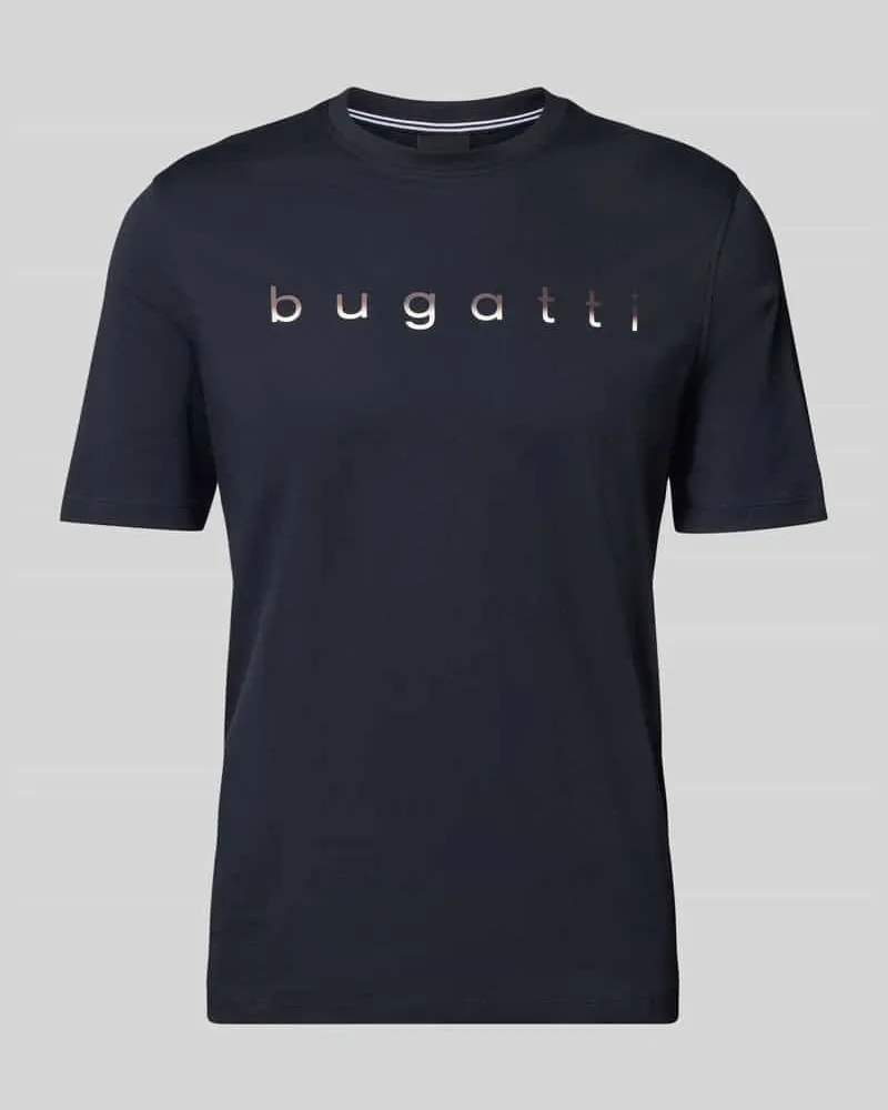Bugatti T-Shirt mit Rundhalsausschnitt 