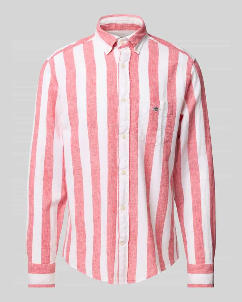 Gant Regular Fit Freizeithemd aus Leinen-Baumwoll-Mix 