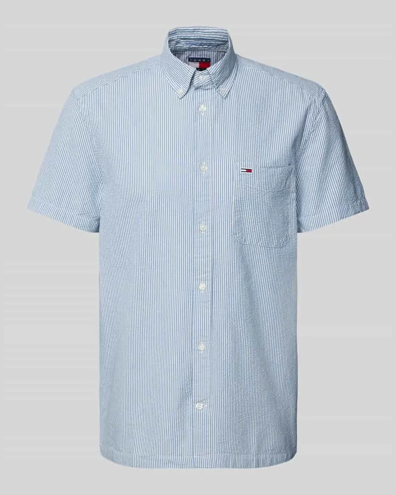 Tommy Hilfiger Regular Fit Freizeithemd aus reiner Baumwolle mit kurzem Arm 