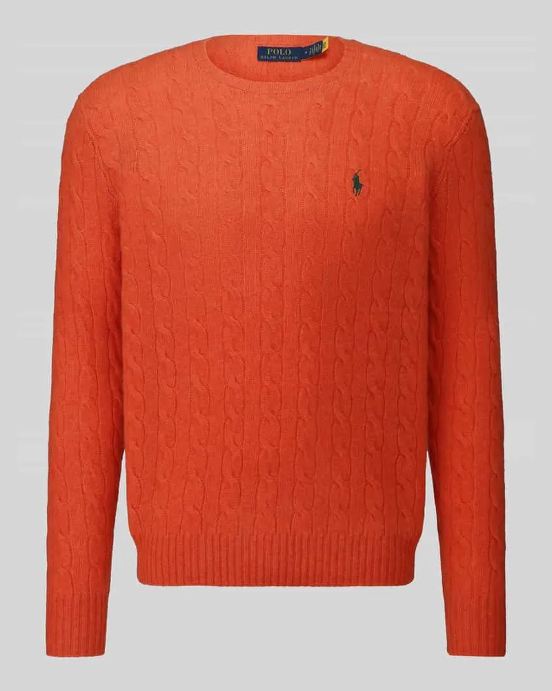 Ralph Lauren Regular Fit Pullover aus Woll-Kaschmir-Mix Orange