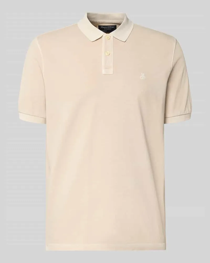 Marc O'Polo Regular Fit Poloshirt aus reiner Baumwolle Beige