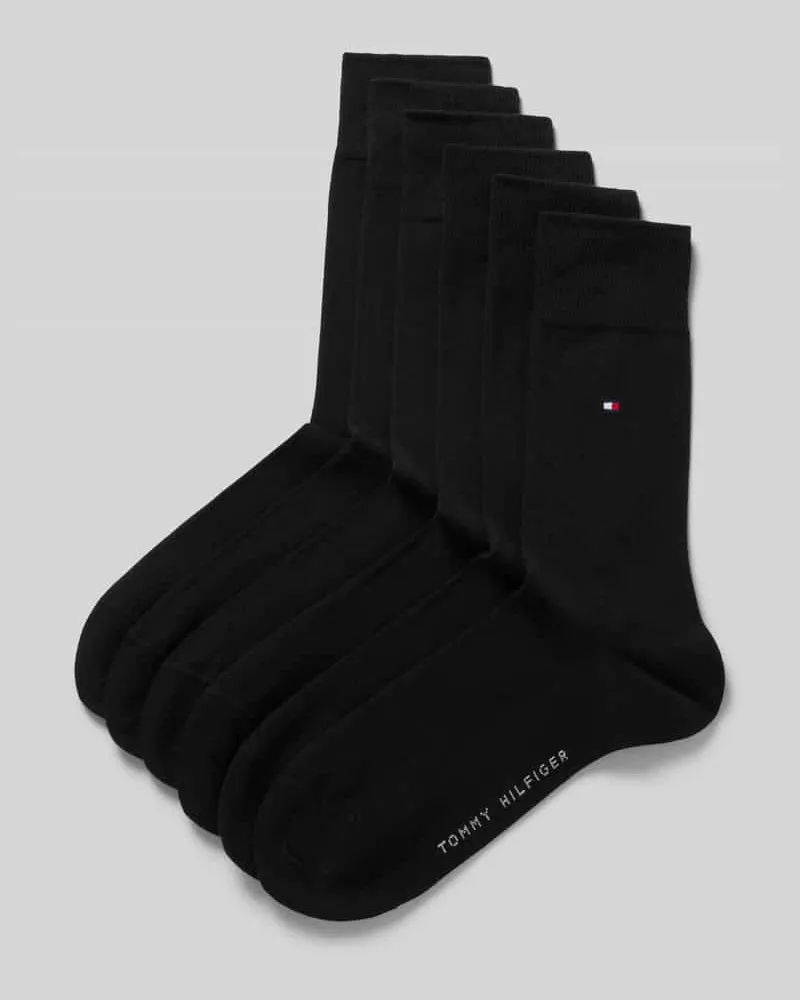 Tommy Hilfiger Socken aus Baumwoll-Mix im 6er-Pack Black