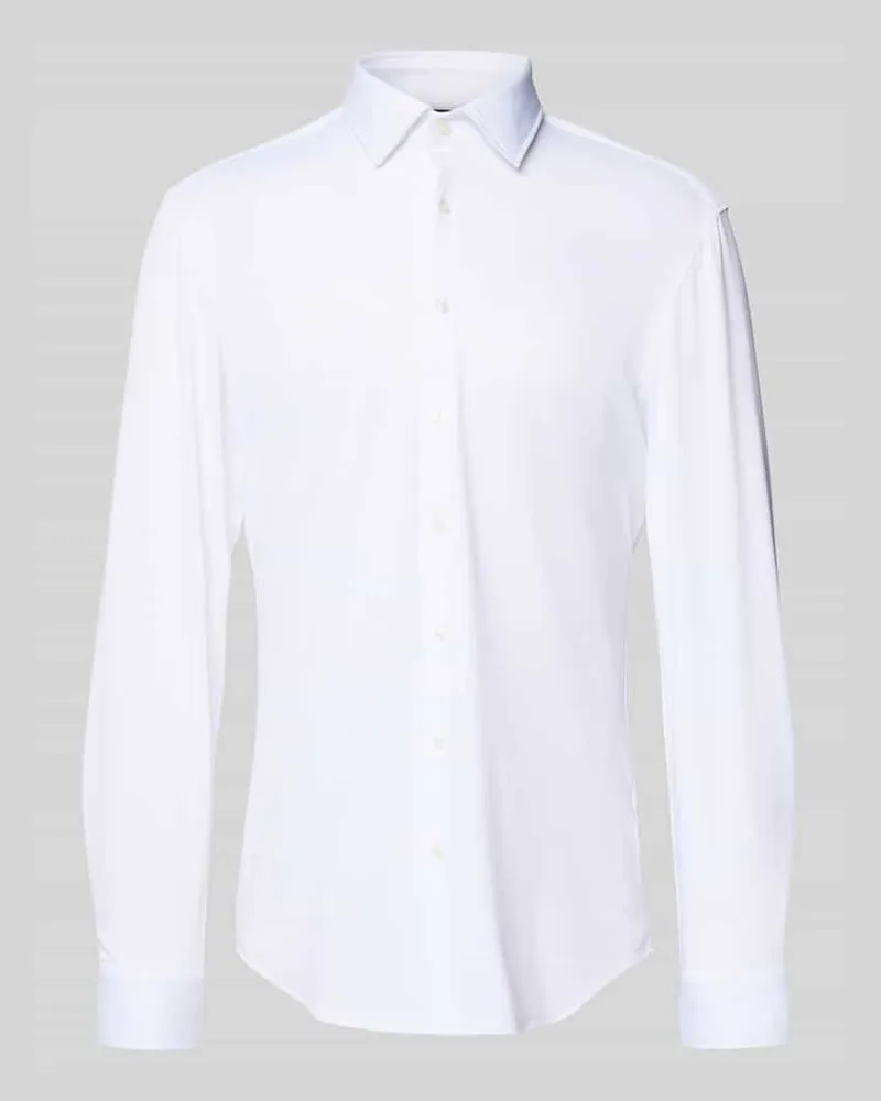 JAKE*S Super Slim Business-Hemd mit Kentkragen 