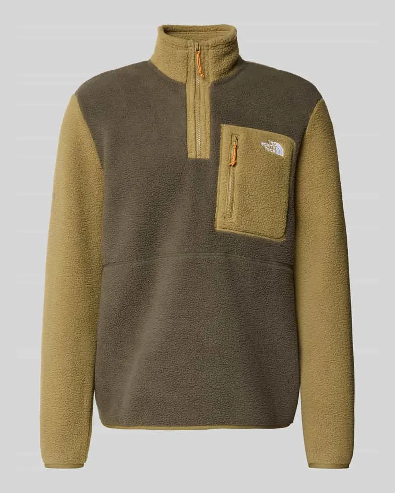 The North Face Fleecepullover mit Brusttasche Modell 'YUMIORI Hellbraun