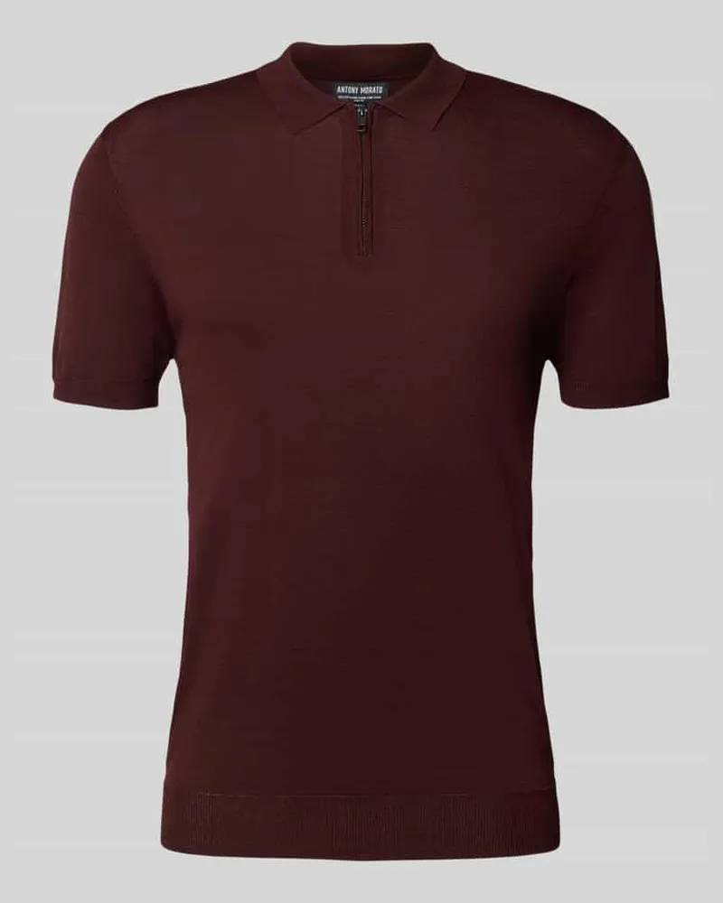 Antony Morato Poloshirt mit gerippten Abschlüssen 