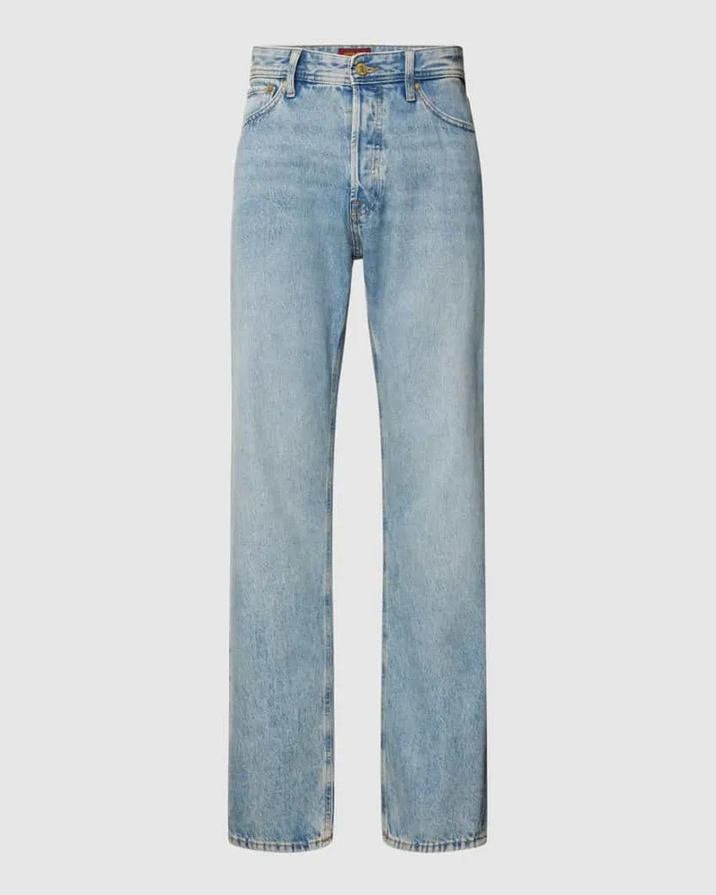 Jack & Jones Straight Leg Jeans im 5-Pocket-Design Modell 'CHRIS 