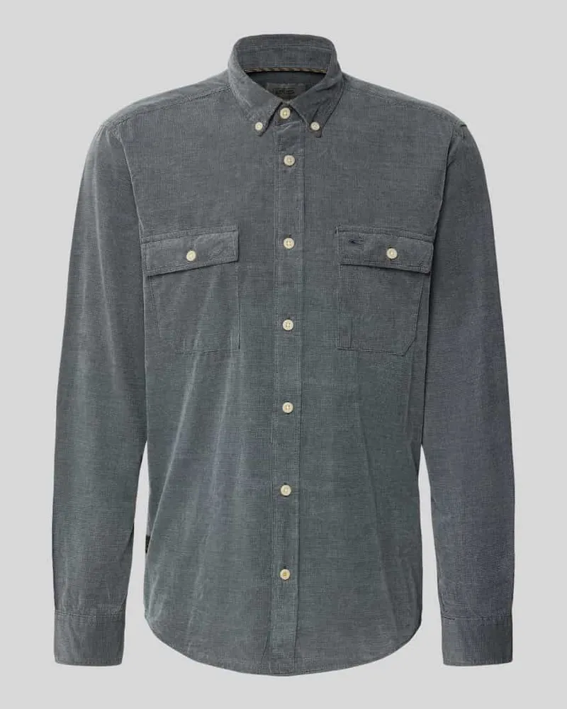 Camel Active Freizeithemd mit Knopfleiste Petrol