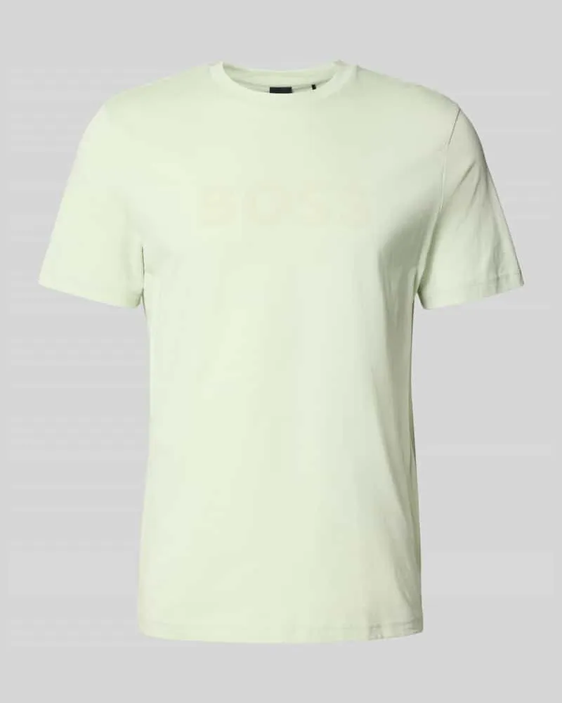 HUGO BOSS Regular Fit T-Shirt aus reiner Baumwolle Modell 'TE_LOGO Lind
