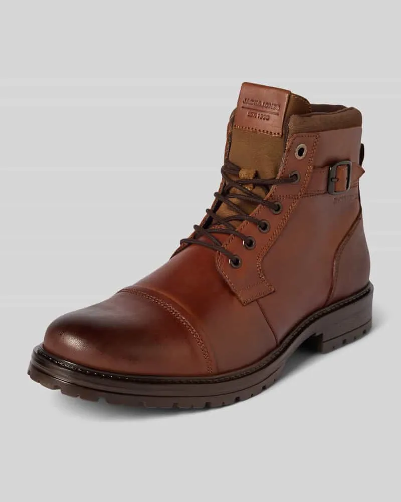 Jack & Jones Schnürstiefel mit Label-Detail Modell 'DEXTER 