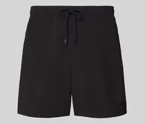 Regular Fit Badeshorts mit Logo-Stitching