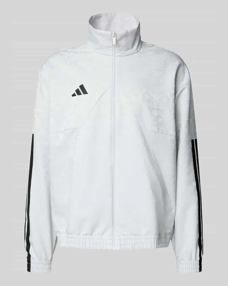 adidas Relaxed Fit Sweatjacke mit Logo-Print Modell 'Tiro 