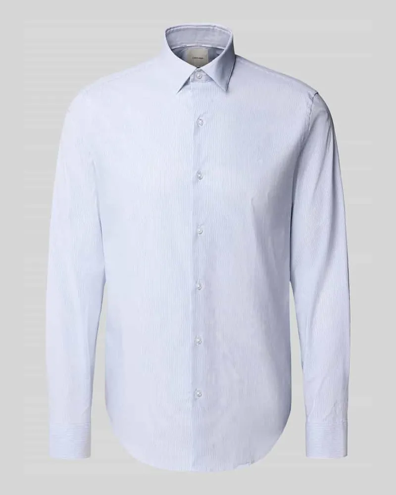 Calvin Klein Slim Fit Business-Hemd mit Knopfleiste 