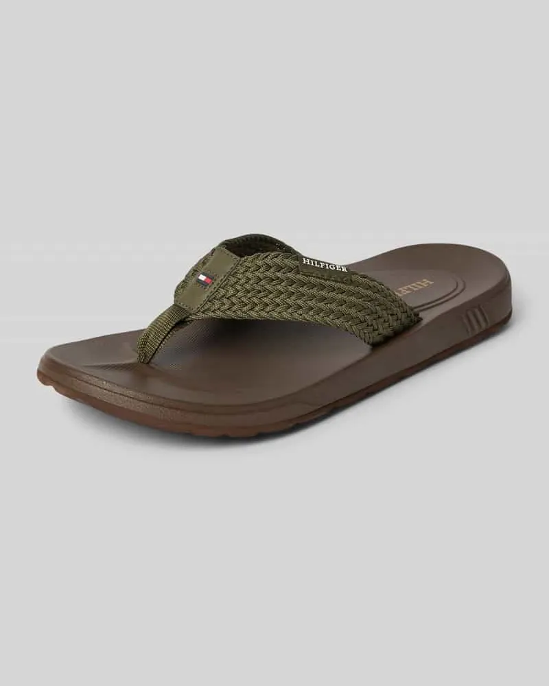 Tommy Hilfiger Flip Flops mit Flecht-Riemen 