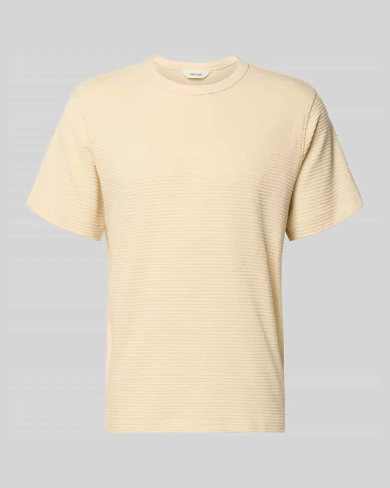 Selected Homme Regular Fit T-Shirt aus reiner Baumwolle Modell 'COOPER Sand