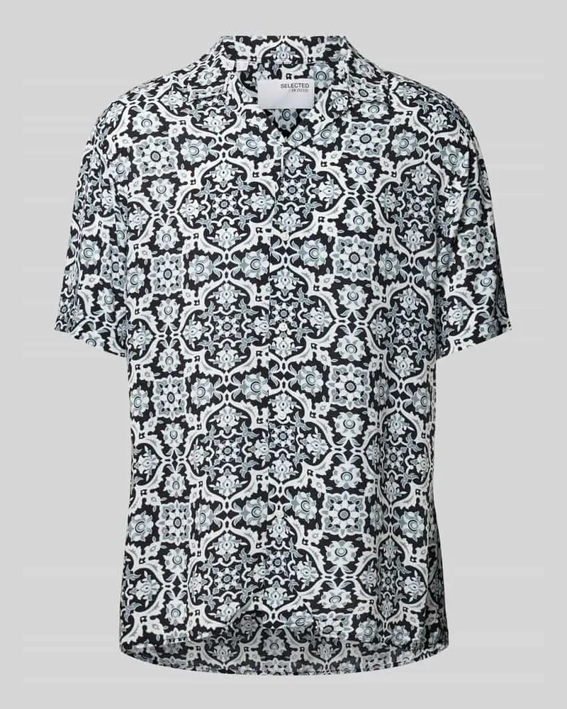 Selected Homme Regular Fit Freizeithemd mit Allover-Muster 