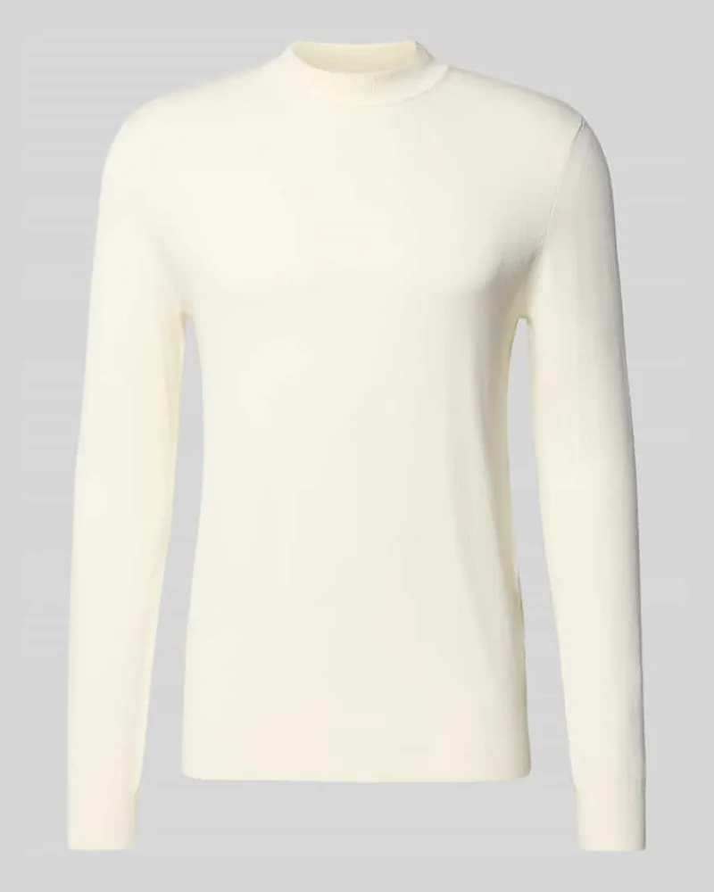 Antony Morato Strickpullover mit gerippten Abschlüssen Weiss