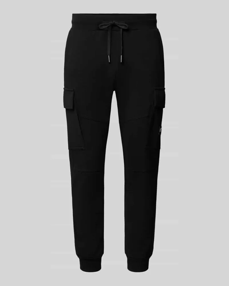 Antony Morato Regular Fit Sweatpants mit Cargotaschen Black