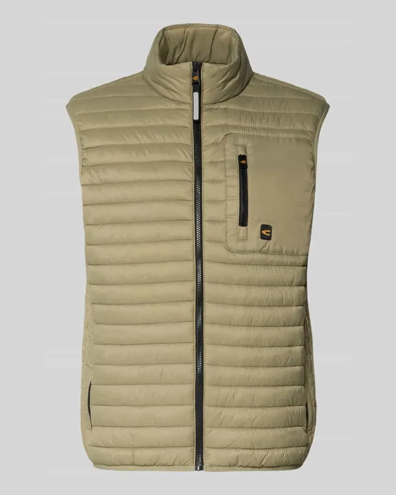 Camel Active Steppweste mit Stehkragen Khaki