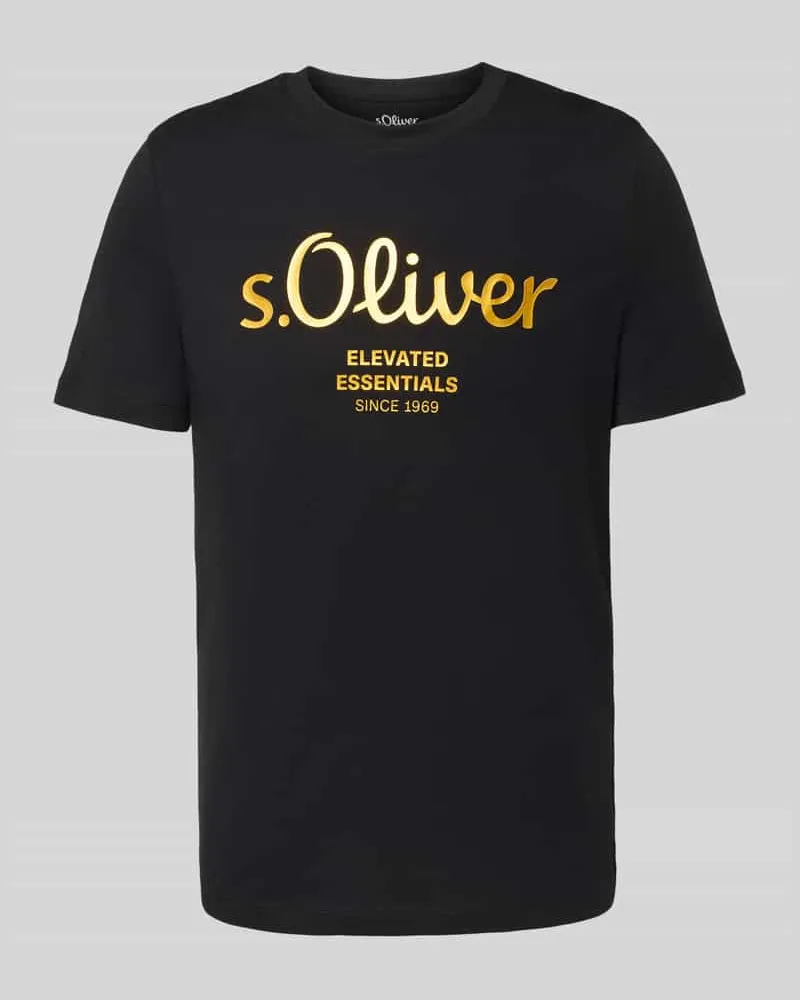 S.Oliver Regular Fit T-Shirt aus reiner Baumwolle 