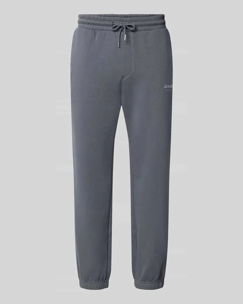 Jack & Jones Straight Fit Sweatpants aus Baumwoll-Mix Modell 'Kane Hellgrau
