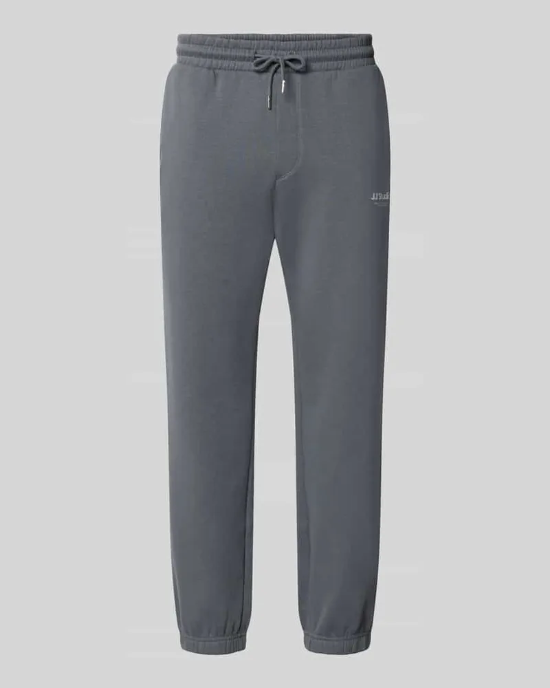 Jack & Jones Straight Fit Sweatpants aus Baumwoll-Mix Modell 'Kane Hellgrau