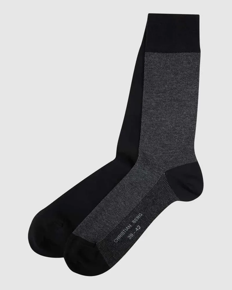 Christian Berg Socken mit Label-Detail im 2er-Pack 