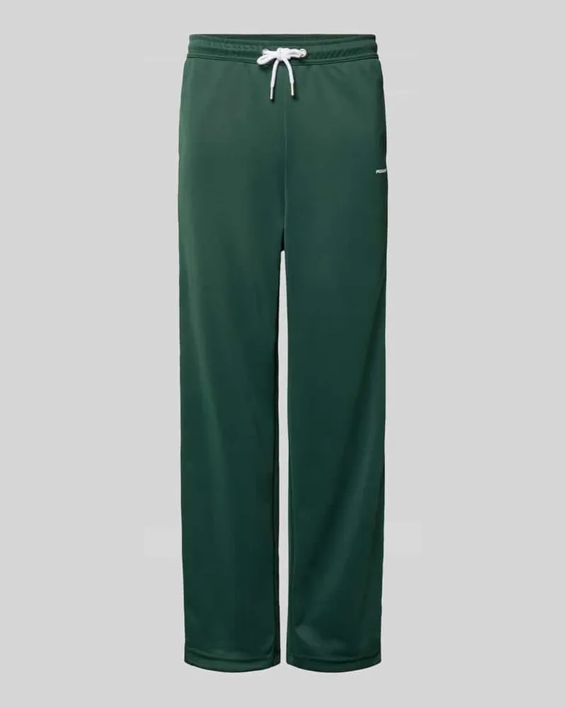 PEGADOR Wide Leg Sweatpants mit elastischem Bund Dunkelgruen