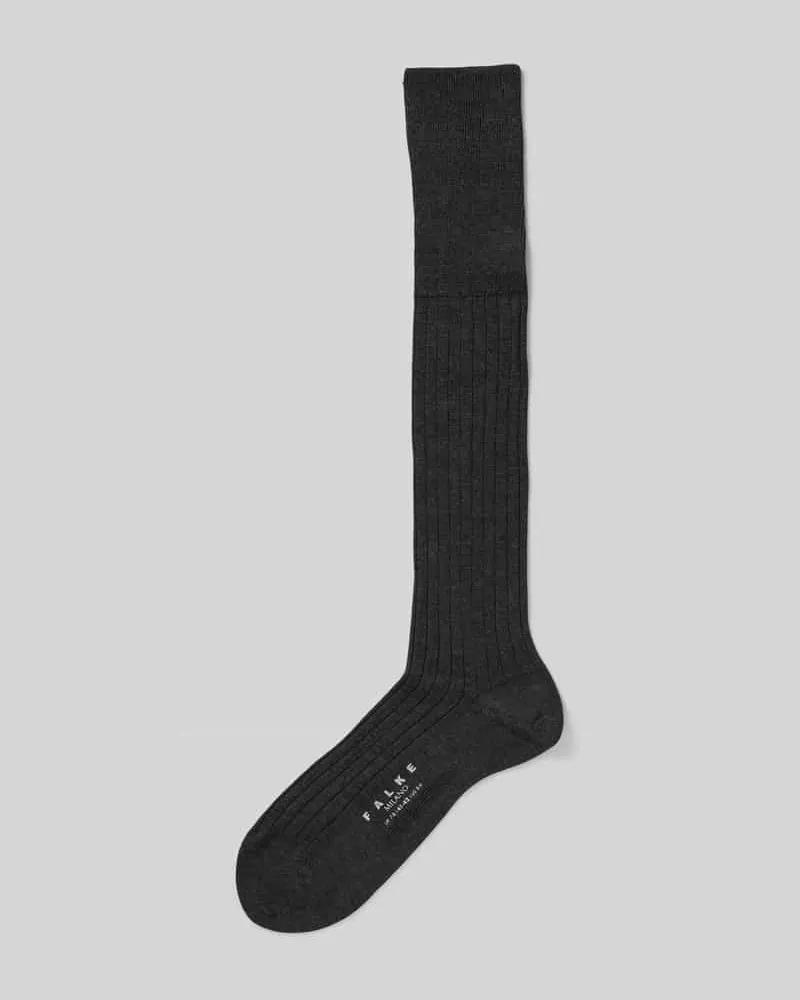 Falke Socken mit Label-Detail Modell 'MILANO 