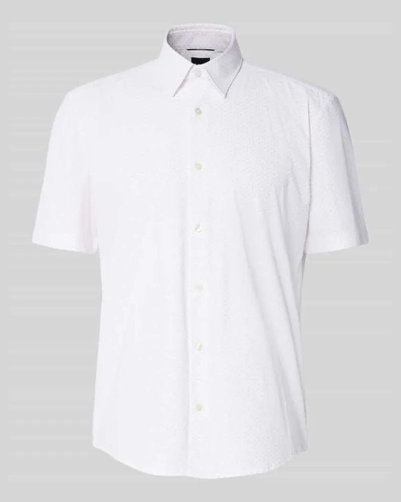 HUGO BOSS Regular Fit Freizeithemd mit Kentkragen Modell 'LIAM Apricot