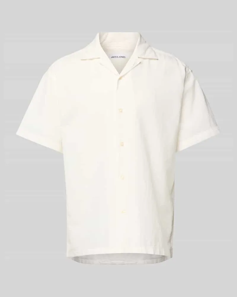 Jack & Jones Regular Fit Freizeithemd aus Baumwoll-Leinen-Mix Modell 'BREEZE 