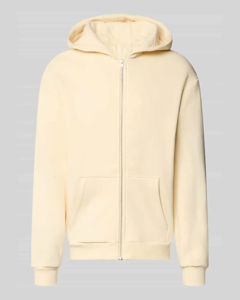 Urban Classics Regular Fit Strickjacke aus Baumwoll-Mix mit Kapuze Beige
