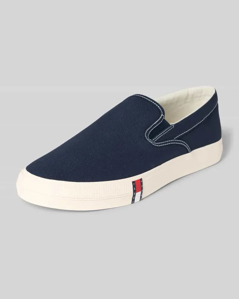 Tommy Hilfiger Low Top Sneaker aus reiner Baumwolle Dunkelblau