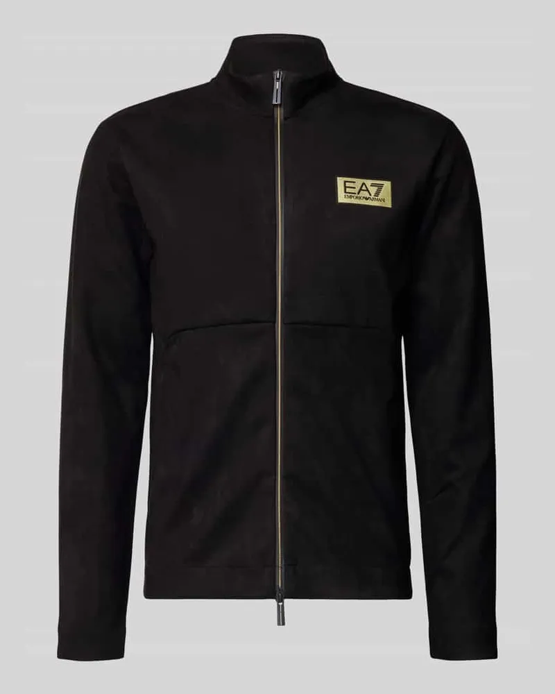 EA7 Sweatjacke mit Zweiwege-Reißverschluss 