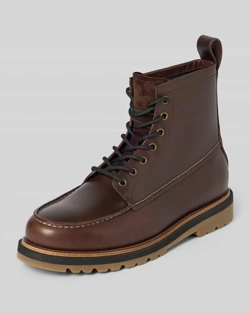 Vagabond Schnürstiefel aus echtem Leder Modell 'JAY Mittelbraun
