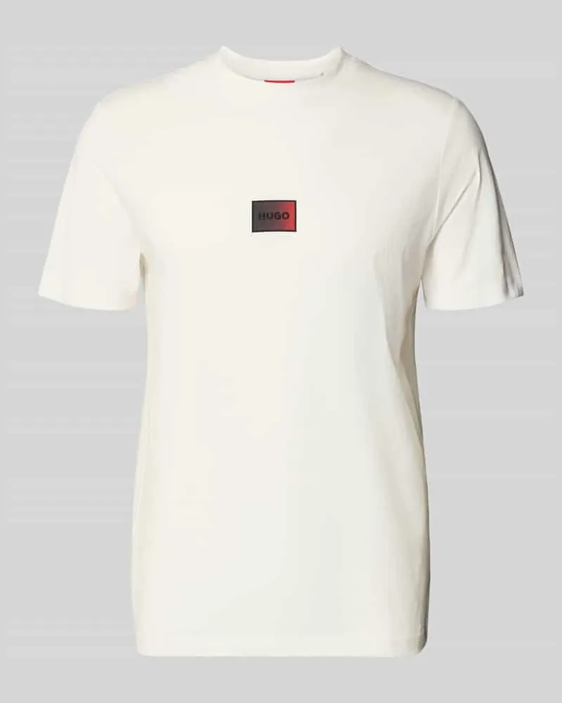 HUGO BOSS Regular Fit T-Shirt aus reiner Baumwolle Modell 'DANOTIE Weiss