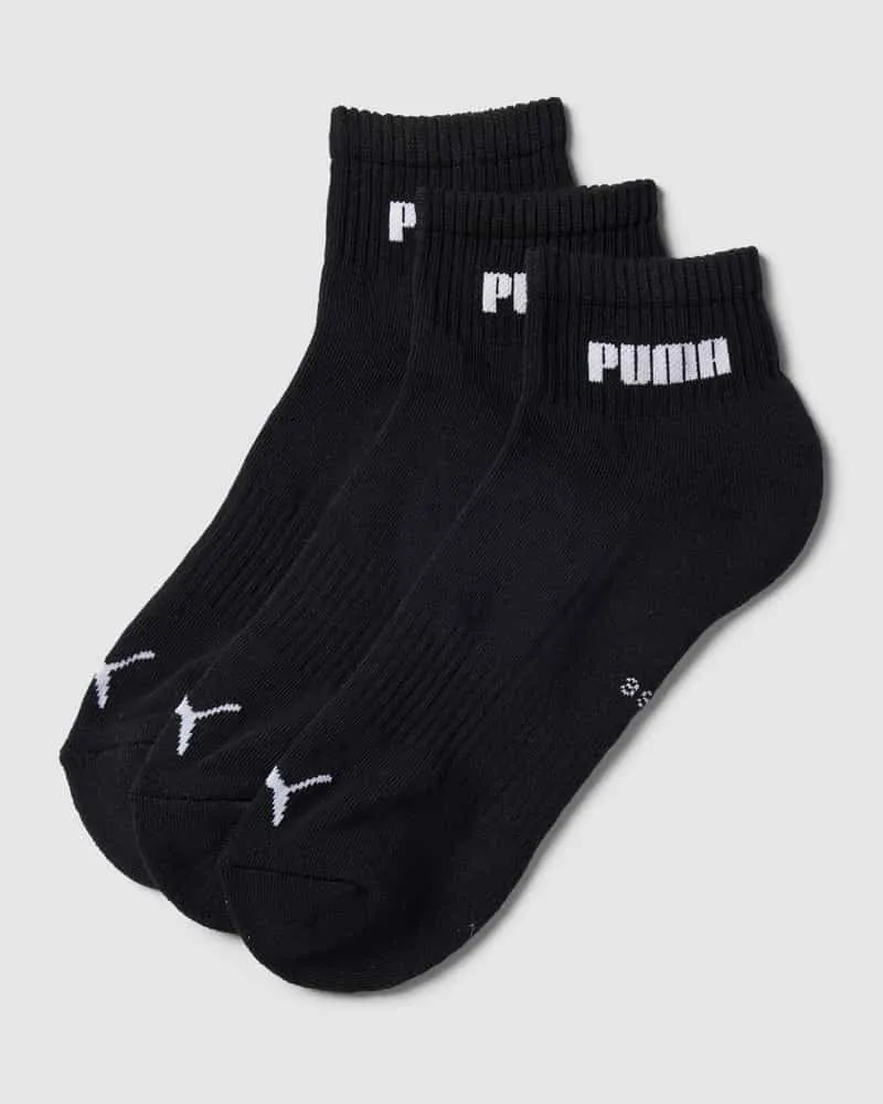 Puma Sneakersocken mit Label-Print im 3er-Pack 