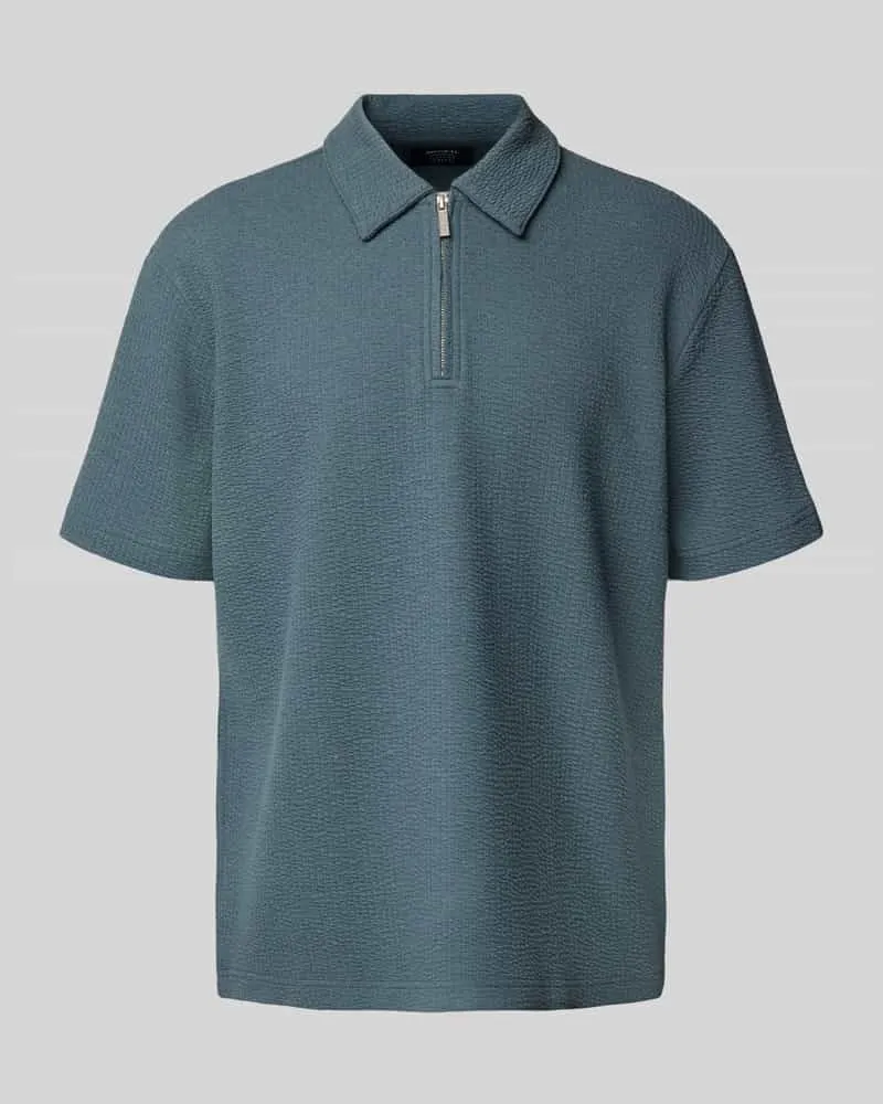 McNeal Poloshirt mit kurzem Reißverschluss 