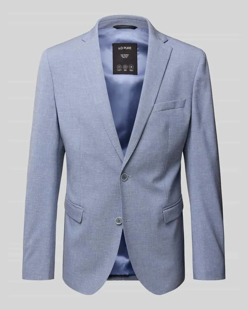 S.Oliver Slim Fit Sakko aus Viskose-Mix mit Leinen-Anteil 