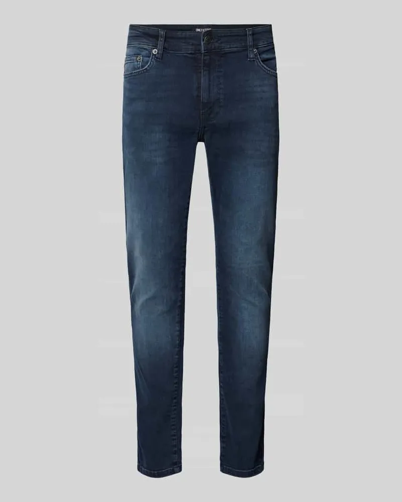 Only & Sons Slim Fit Jeans im 5-Pocket-Design Modell 'LOOM 