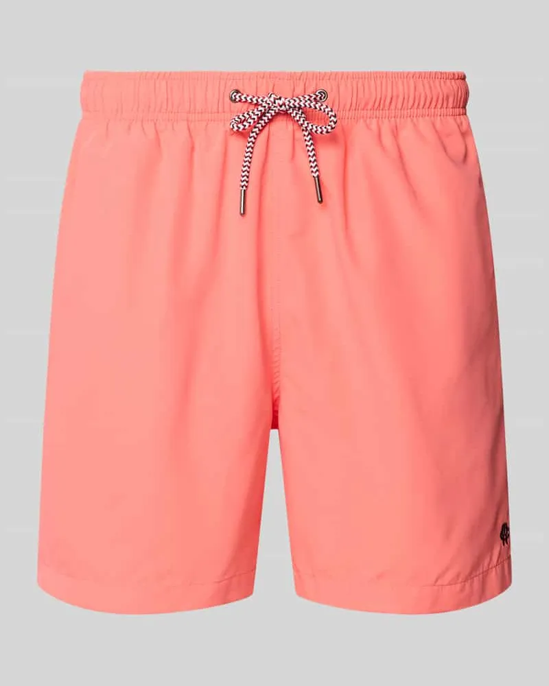 McNeal Badehose mit Gesäßtasche und Logo-Stitching Hellrot