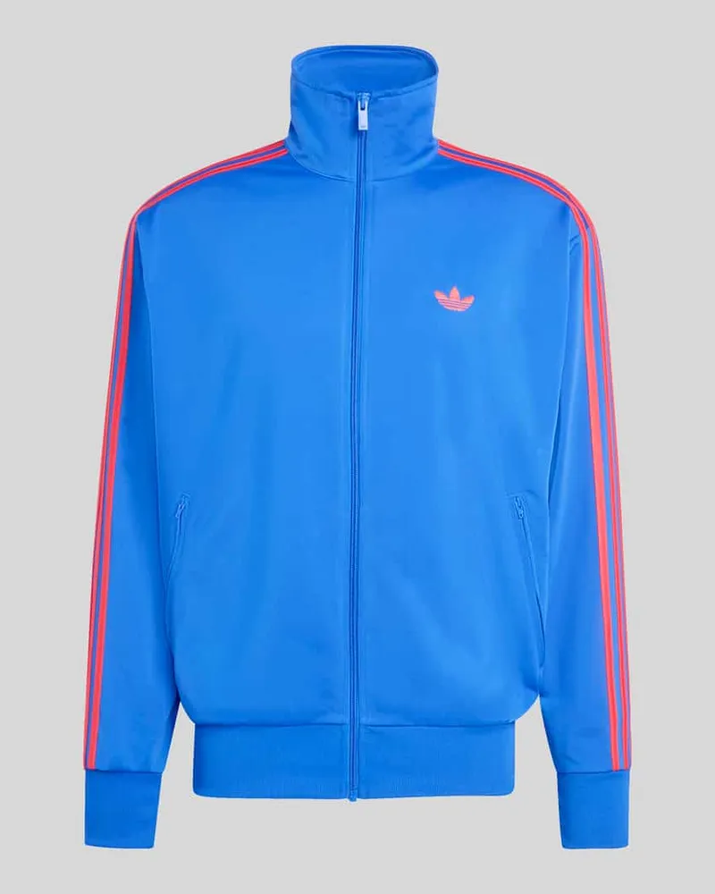 adidas Regular Fit Sweatjacke mit Label Stitching Royal