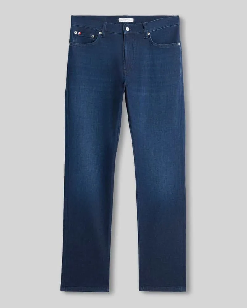 Tommy Hilfiger Regular Fit Jeans mit Dark-Wash-Optik Jeansblau