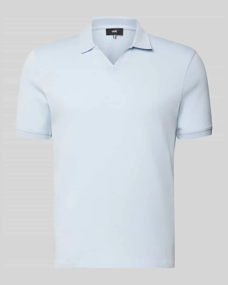 cinque Slim Fit Poloshirt mit Logo-Detail Modell 'Boll Hellblau