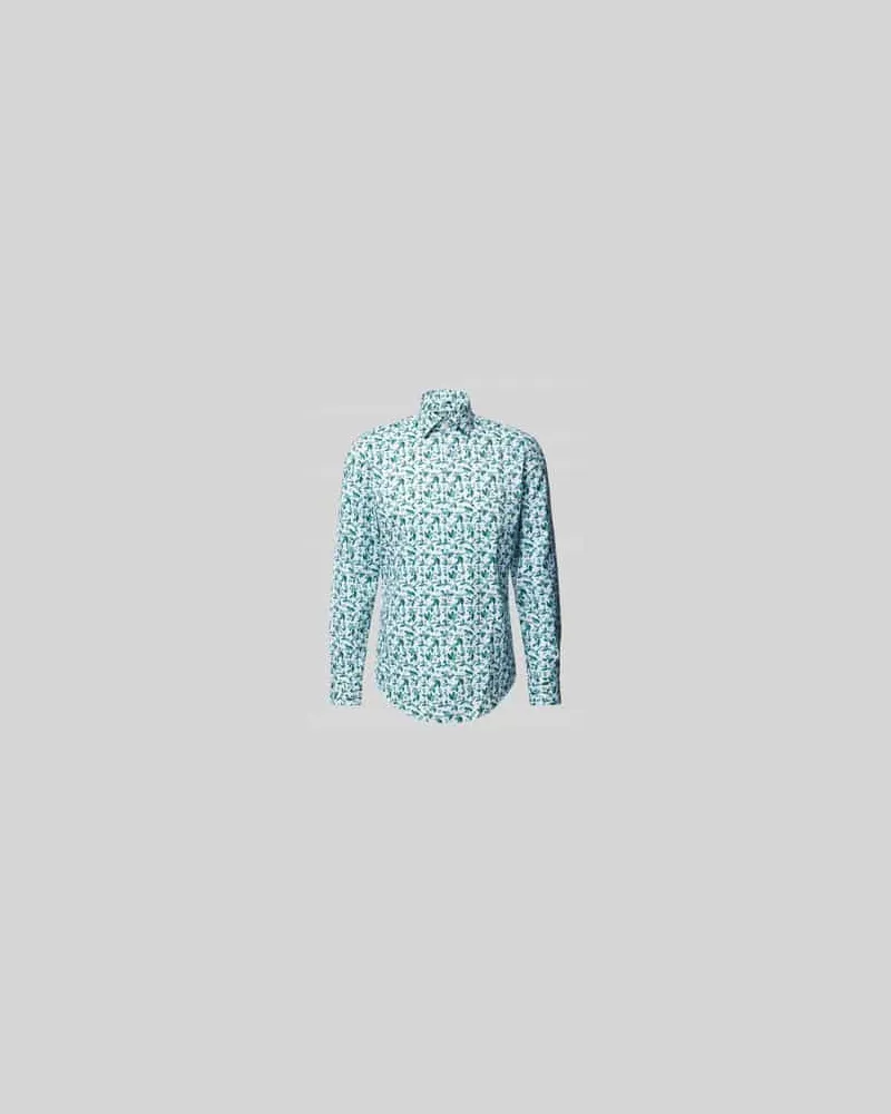 JAKE*S Slim Fit Business-Hemd mit Kentkragen