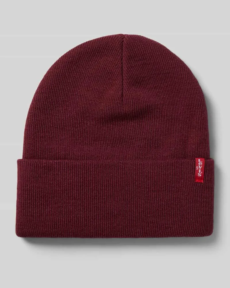 Levi's Beanie mit Label-Detail Modell 'SLOUCHY RED TAB 